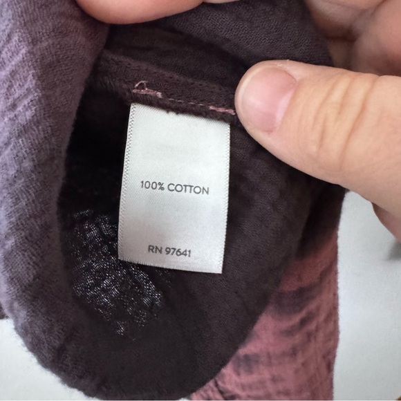 NWT J. Jill 100% cotton rose/navy boho long sleeve Size Small - Picture 5 of 7